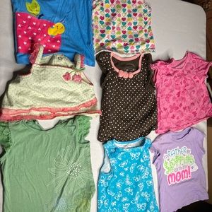 Baby girls tops 24 months/2T. Bundle of 8. Baby gap (1) place 1989 (1).